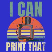 3d Printing Design Vintage I Can Print That Button