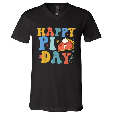 3.14 Pi Day Pie Day Pi Symbol For Math Lovers V-Neck T-Shirt