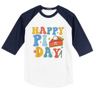 3.14 Pi Day Pie Day Pi Symbol For Math Lovers Baseball Sleeve Shirt