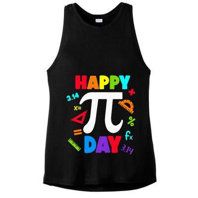 3.14 PI Day Pie Day Pi Symbol For Math Lovers Ladies PosiCharge Tri-Blend Wicking Tank