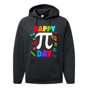 3.14 PI Day Pie Day Pi Symbol For Math Lovers Performance Fleece Hoodie