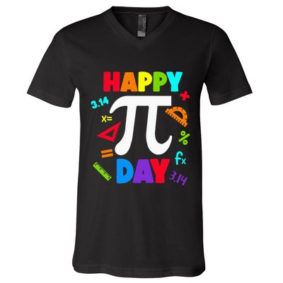 3.14 PI Day Pie Day Pi Symbol For Math Lovers V-Neck T-Shirt