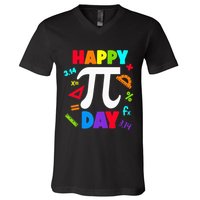 3.14 PI Day Pie Day Pi Symbol For Math Lovers V-Neck T-Shirt