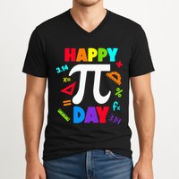 3.14 PI Day Pie Day Pi Symbol For Math Lovers V-Neck T-Shirt