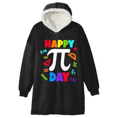 3.14 PI Day Pie Day Pi Symbol For Math Lovers Hooded Wearable Blanket