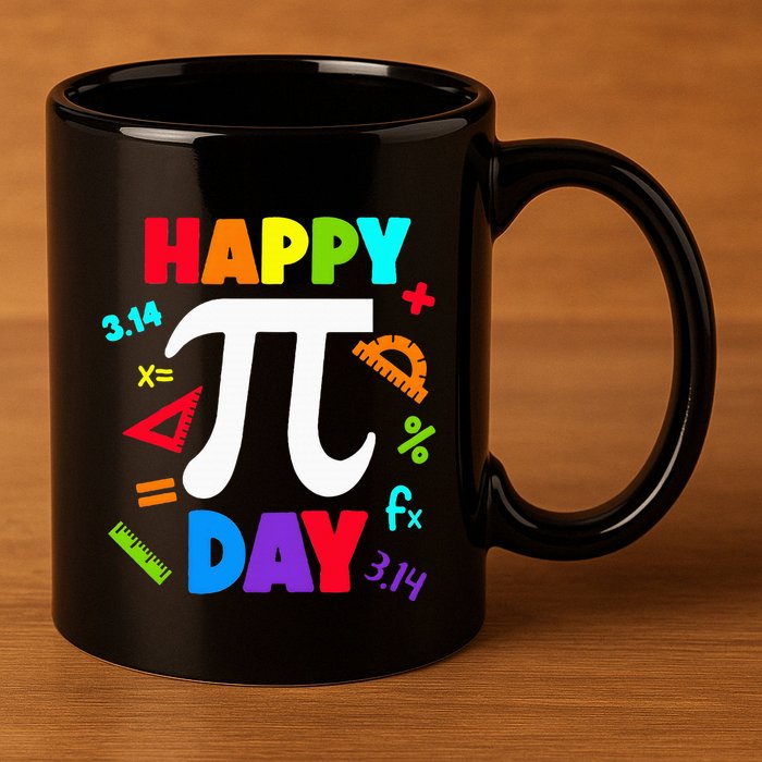 3.14 PI Day Pie Day Pi Symbol For Math Lovers 11oz C Handle Ceramic Mug