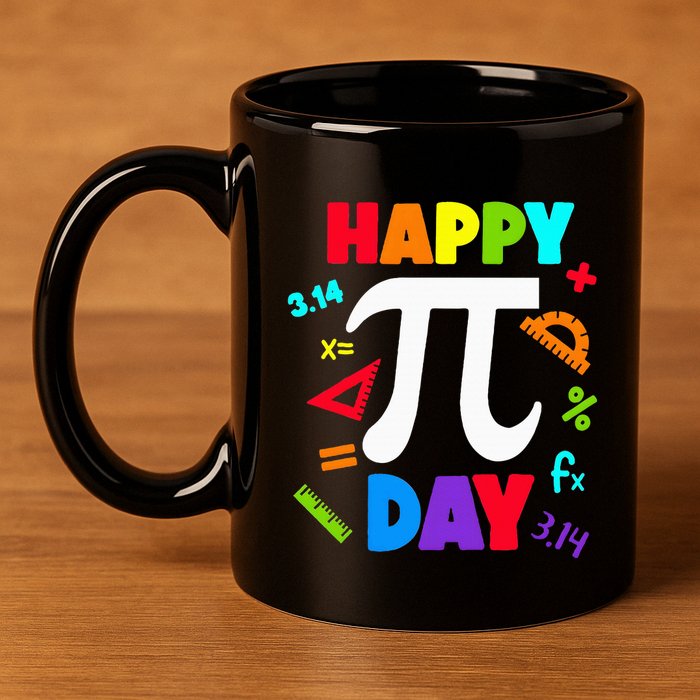 3.14 PI Day Pie Day Pi Symbol For Math Lovers 11oz C Handle Ceramic Mug