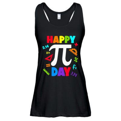 3.14 PI Day Pie Day Pi Symbol For Math Lovers Ladies Essential Flowy Tank