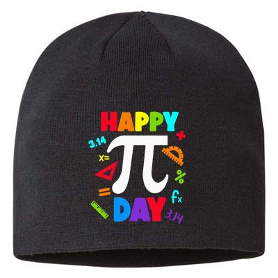3.14 PI Day Pie Day Pi Symbol For Math Lovers Sustainable Beanie