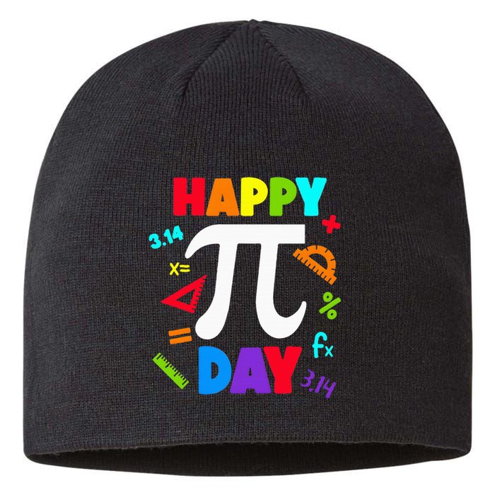 3.14 PI Day Pie Day Pi Symbol For Math Lovers Sustainable Beanie