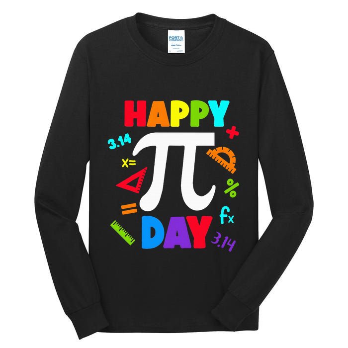 3.14 PI Day Pie Day Pi Symbol For Math Lovers Tall Long Sleeve T-Shirt