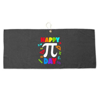 3.14 PI Day Pie Day Pi Symbol For Math Lovers Large Microfiber Waffle Golf Towel