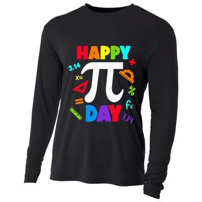 3.14 PI Day Pie Day Pi Symbol For Math Lovers Cooling Performance Long Sleeve Crew