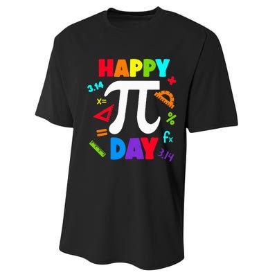 3.14 PI Day Pie Day Pi Symbol For Math Lovers Performance Sprint T-Shirt