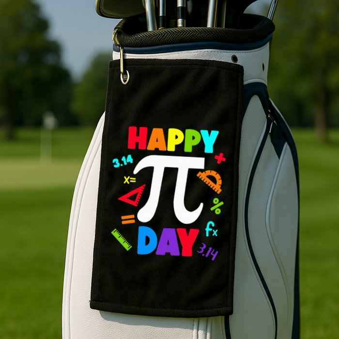 3.14 PI Day Pie Day Pi Symbol For Math Lovers Golf Towel