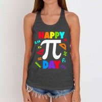 3.14 PI Day Pie Day Pi Symbol For Math Lovers Women's Knotted Racerback Tank