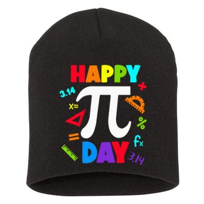 3.14 PI Day Pie Day Pi Symbol For Math Lovers Short Acrylic Beanie