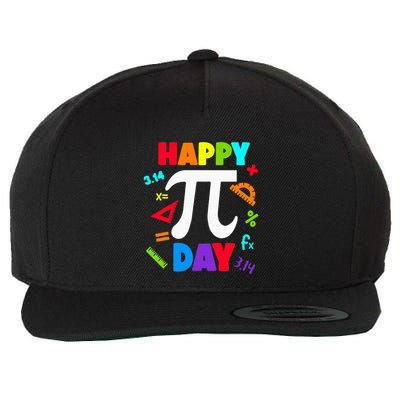3.14 PI Day Pie Day Pi Symbol For Math Lovers Wool Snapback Cap