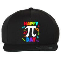 3.14 PI Day Pie Day Pi Symbol For Math Lovers Wool Snapback Cap