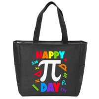 3.14 PI Day Pie Day Pi Symbol For Math Lovers Zip Tote Bag