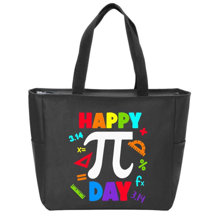 3.14 PI Day Pie Day Pi Symbol For Math Lovers Zip Tote Bag