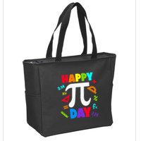 3.14 PI Day Pie Day Pi Symbol For Math Lovers Zip Tote Bag