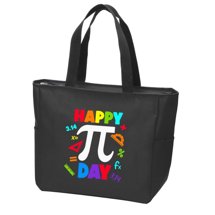 3.14 PI Day Pie Day Pi Symbol For Math Lovers Zip Tote Bag
