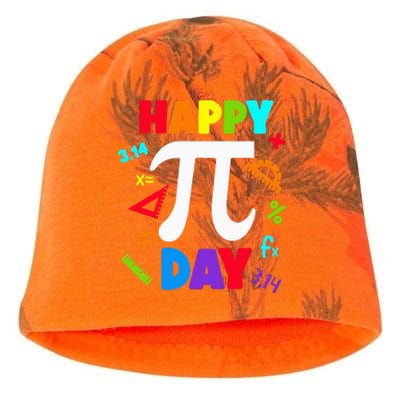 3.14 PI Day Pie Day Pi Symbol For Math Lovers Kati - Camo Knit Beanie