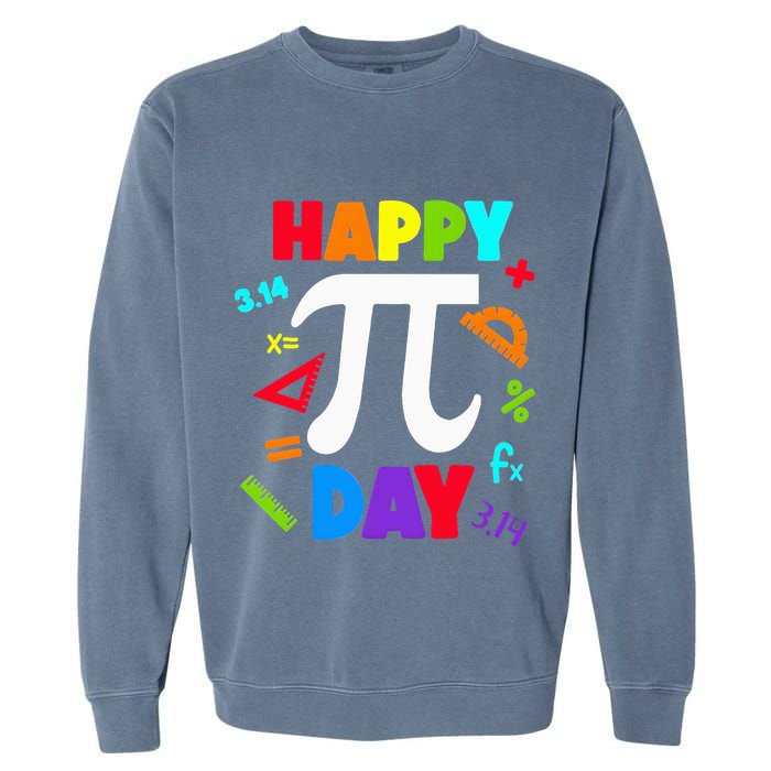 3.14 PI Day Pie Day Pi Symbol For Math Lovers Garment-Dyed Sweatshirt