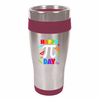 3.14 PI Day Pie Day Pi Symbol For Math Lovers 16oz Travel Tumbler
