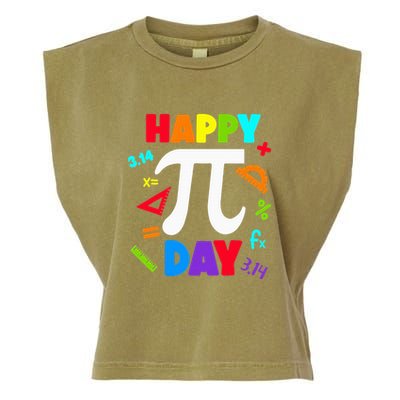 3.14 PI Day Pie Day Pi Symbol For Math Lovers Garment-Dyed Women's Muscle Tee