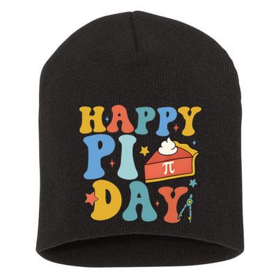 3.14 Pi Day Pie Day Pi Symbol For Math Lovers Short Acrylic Beanie
