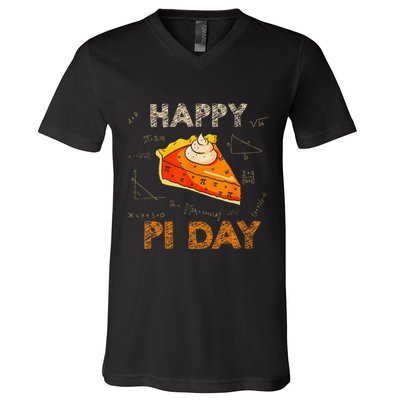 3.14 Pi Day Pie Day Pi Symbol For Math Lovers And Women V-Neck T-Shirt