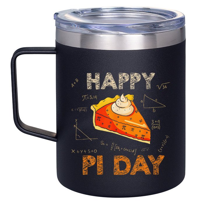 3.14 Pi Day Pie Day Pi Symbol For Math Lovers And Women 12oz Stainless Steel Coffee Mug