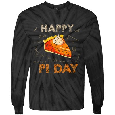 3.14 Pi Day Pie Day Pi Symbol For Math Lovers And Women Tie-Dye Long Sleeve Shirt