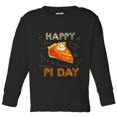3.14 Pi Day Pie Day Pi Symbol For Math Lovers And Women Toddler Long Sleeve Shirt