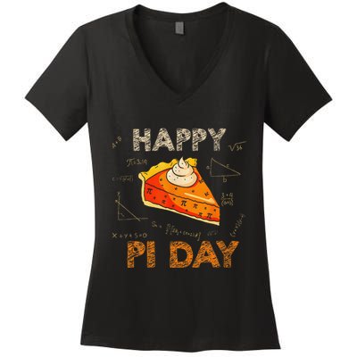 3.14 Pi Day Pie Day Pi Symbol For Math Lovers And Women Women's V-Neck T-Shirt