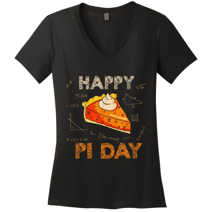3.14 Pi Day Pie Day Pi Symbol For Math Lovers And Women Women's V-Neck T-Shirt