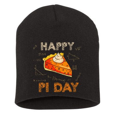 3.14 Pi Day Pie Day Pi Symbol For Math Lovers And Women Short Acrylic Beanie