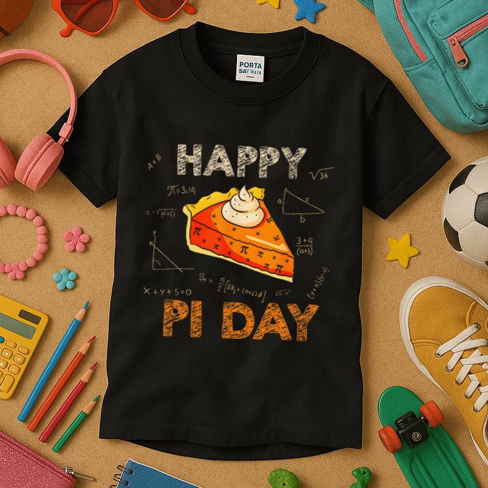 3.14 Pi Day Pie Day Pi Symbol For Math Lovers And Women Kids T-Shirt