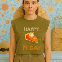 3.14 Pi Day Pie Day Pi Symbol For Math Lovers And Women Garment-Dyed Women's Muscle Tee