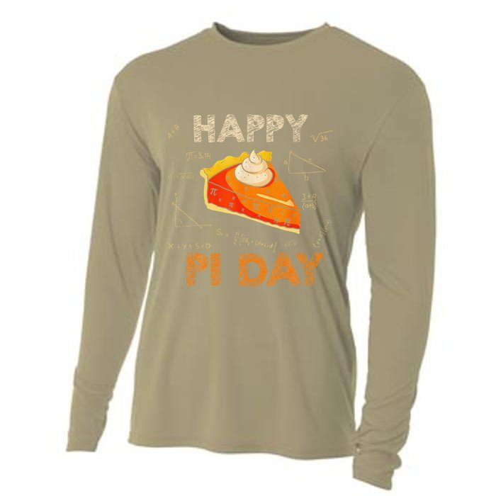 3.14 Pi Day Pie Day Pi Symbol For Math Lovers And Women Cooling Performance Long Sleeve Crew