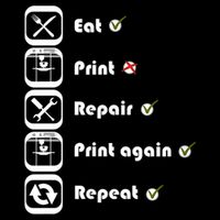 3D Printing Eat Print Repeat I 3D Printer 16 in Basic Backpack