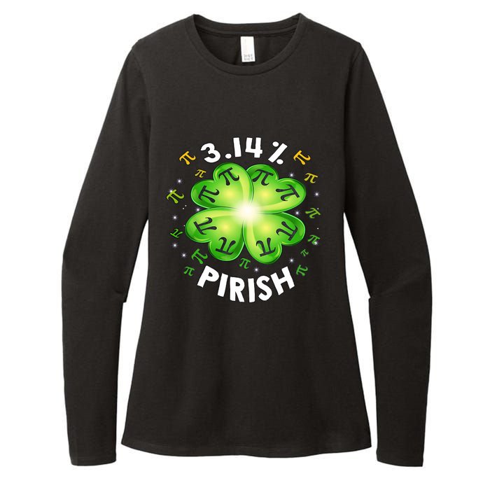 3.14% Pirish Funny St Patrick's Math Geek Mug, Lucky Pi Day Math Teacher Womens CVC Long Sleeve Shirt