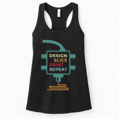 3d Printing For A 3d Printer Enthusiast Women's Racerback Tank
