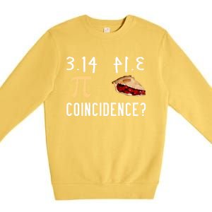 314 Pie Funny Pi Day Gift Premium Crewneck Sweatshirt