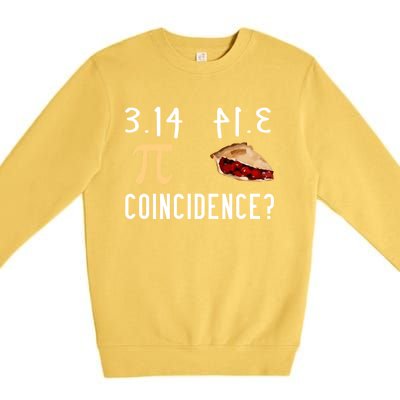 314 Pie Funny Pi Day Gift Premium Crewneck Sweatshirt