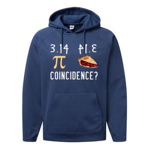 314 Pie Funny Pi Day Gift Performance Fleece Hoodie