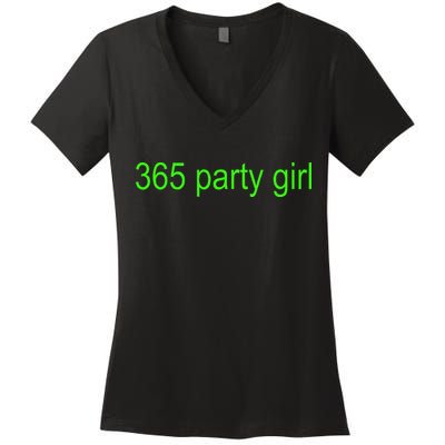 365 Party Girl Brat Women's V-Neck T-Shirt