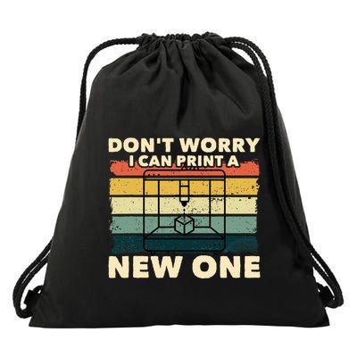 3d Printing Gift Printer Geek Journalist Typographer Drawstring Bag